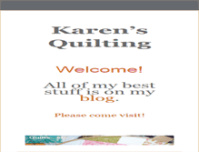 Tablet Screenshot of karensquilting.com